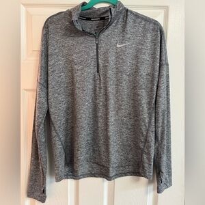 Nike Dri-FIT Heathered Gray Running Top